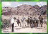 Preparing to tour Petra, Jordan on horse back.
